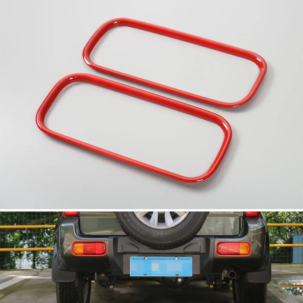 

Auto Rear Tail Fog Light Lamp Cover Trim Frame Chrome ABS Exterior Car-Styling For Suzuki Jimny 2007-2015 Decor Car Accessories