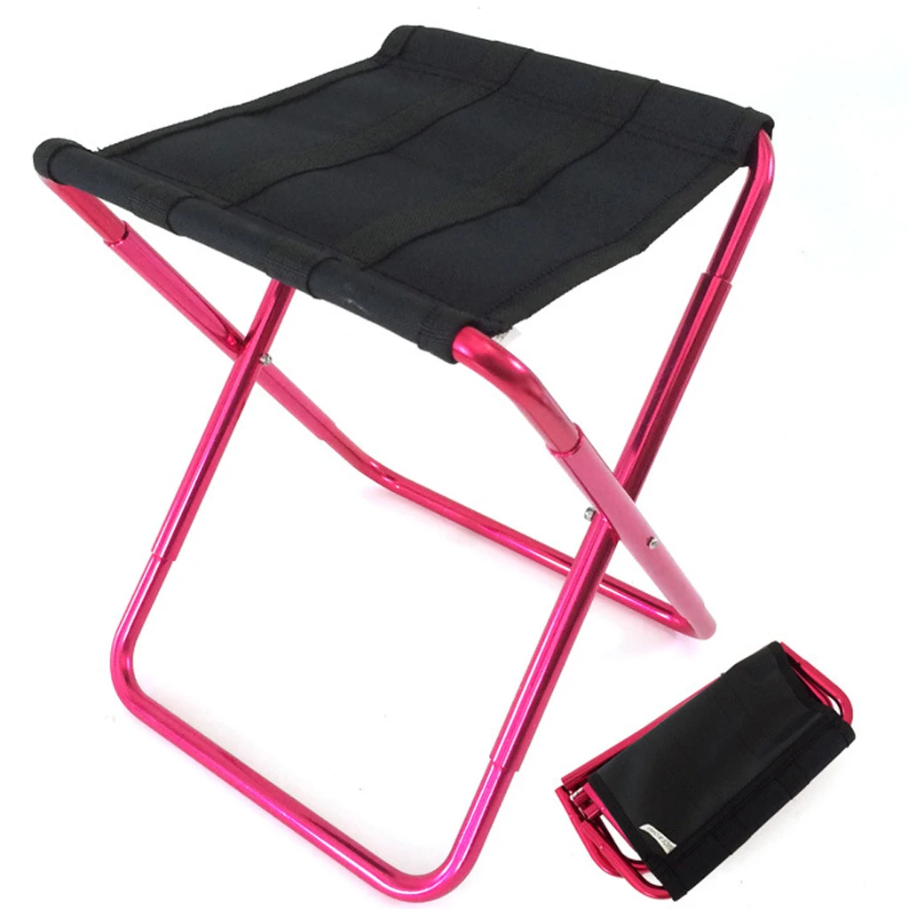 Perfeclan Outdoor Folding Stool Travel Slacker Chair for Camping Hiking BBQ Lightweight Camping Hiking ChairTravel Slacker Chair