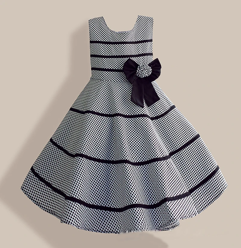 Patrón Plaid moda europea imprimir Niñas vestido de Rayas Vestido de Verano chica de partido ocasional niños Ropa de dress|fashion girl dressgirls dress - AliExpress