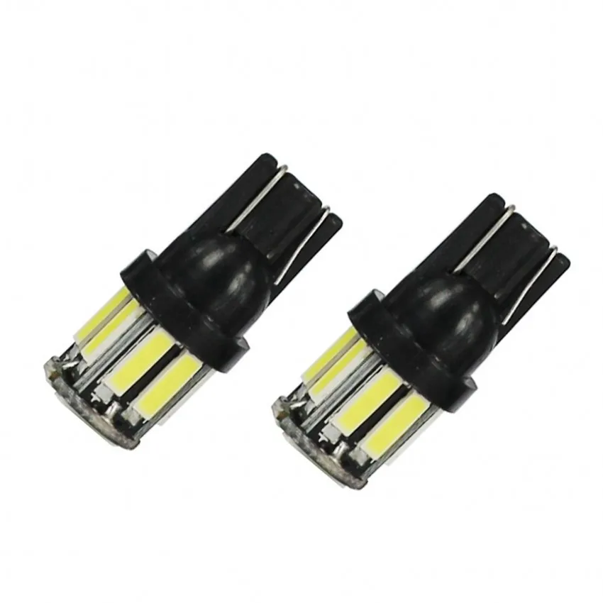 Светодиодсветодиодный лампы T10 10-7020 SMD W5W 194 168 2825 12 В с клиновидным цоколем