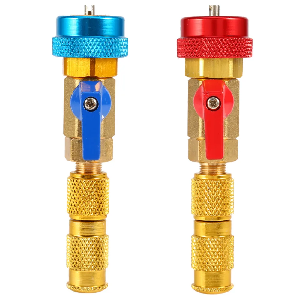 

Air Conditioning R134A Valve Core Quick Remover Installer High Low Pressure Tool