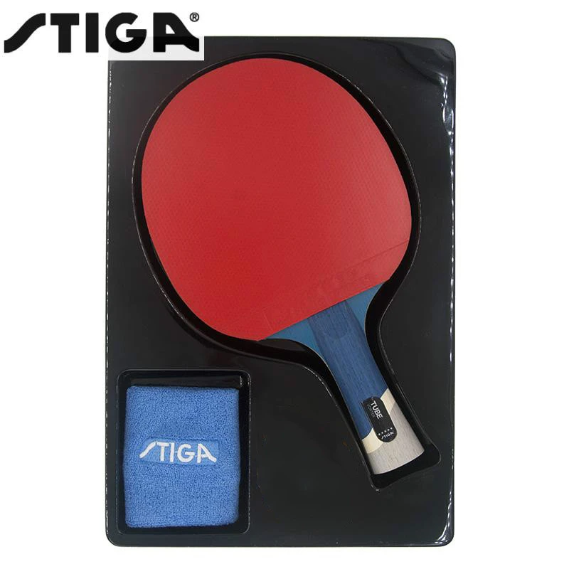 Genuine Stiga Pro Tube 5 Stars High Quality Table Tennis Racket Raquete De Ping Pong With Bracers Table Tennis Carbon Blade Table Tennis Rackets Aliexpress