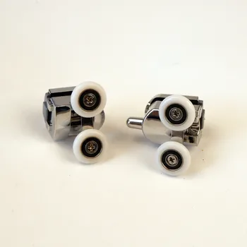 

2pcs Shower room pulley shower room fittings bathroom door moving fittings door lifting pulley bathroom pulley
