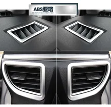 Для Toyota Corolla (e170) 2014 2015 2016 2017 ABS хром матовый автомобиля внутренняя вентиляционное отверстие Выход Обложка отделка Салонные аксессуары 4 шт.