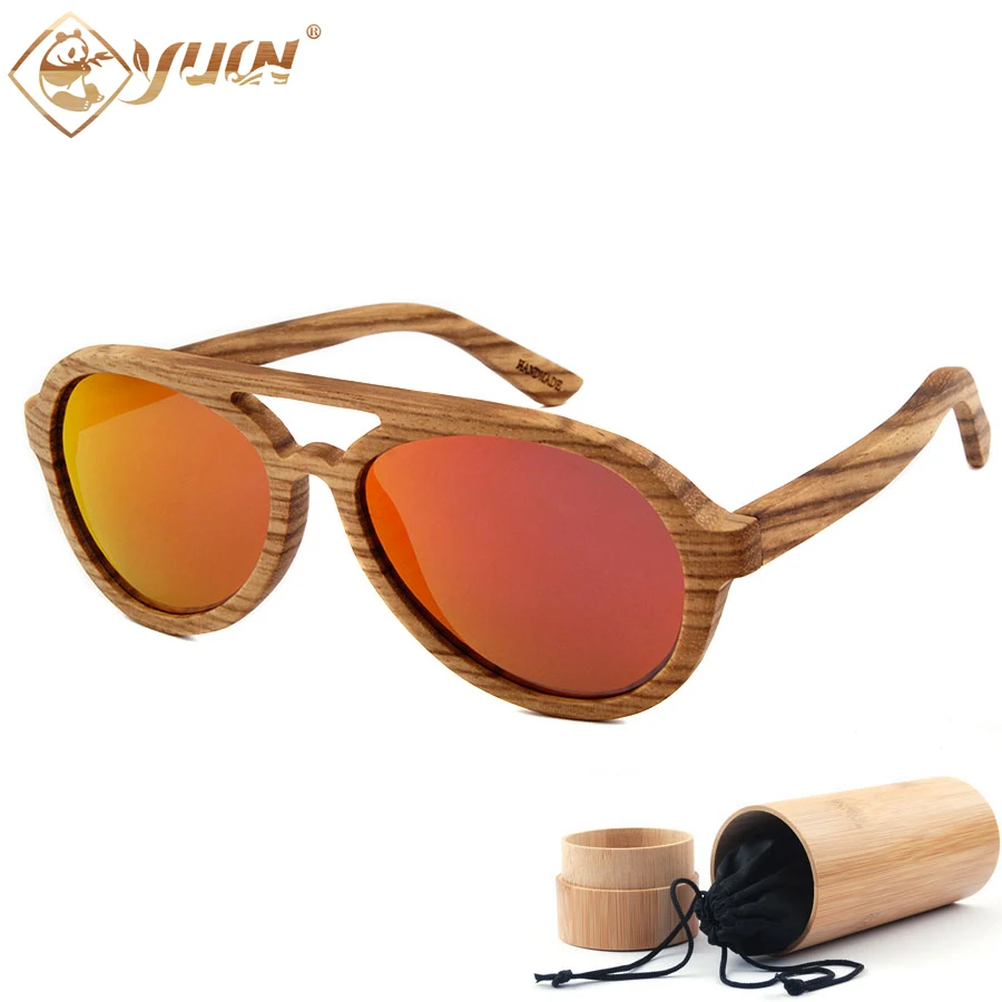 Hot Sale Wood Sunglasses Retro Frame Polarized Driving font b Sun b font font b Glasses