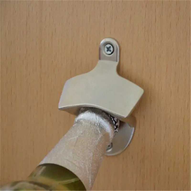 Hot Sale Kitchen Tool Convenient Stainless Steel Wall Mount Bar Beer Soda Glass Cap Bottle Opener | Дом и сад