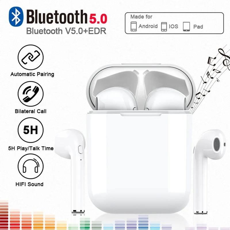 Vtin i8s TWS Wireless Bluetooth 5.0 Earphones Real Stereo Bluetooth Headphones Magnetic Suction Support Siri Automatic Pairing   (2)