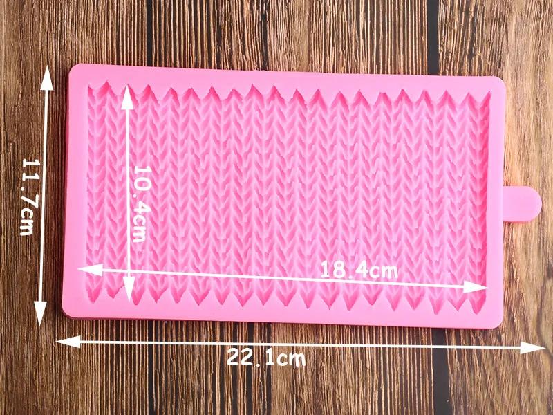 Вязание кружева шаблон помадка силиконовые формы вязать Печатный коврик текстура шаблон украшения торта инструменты шоколадные конфеты формы