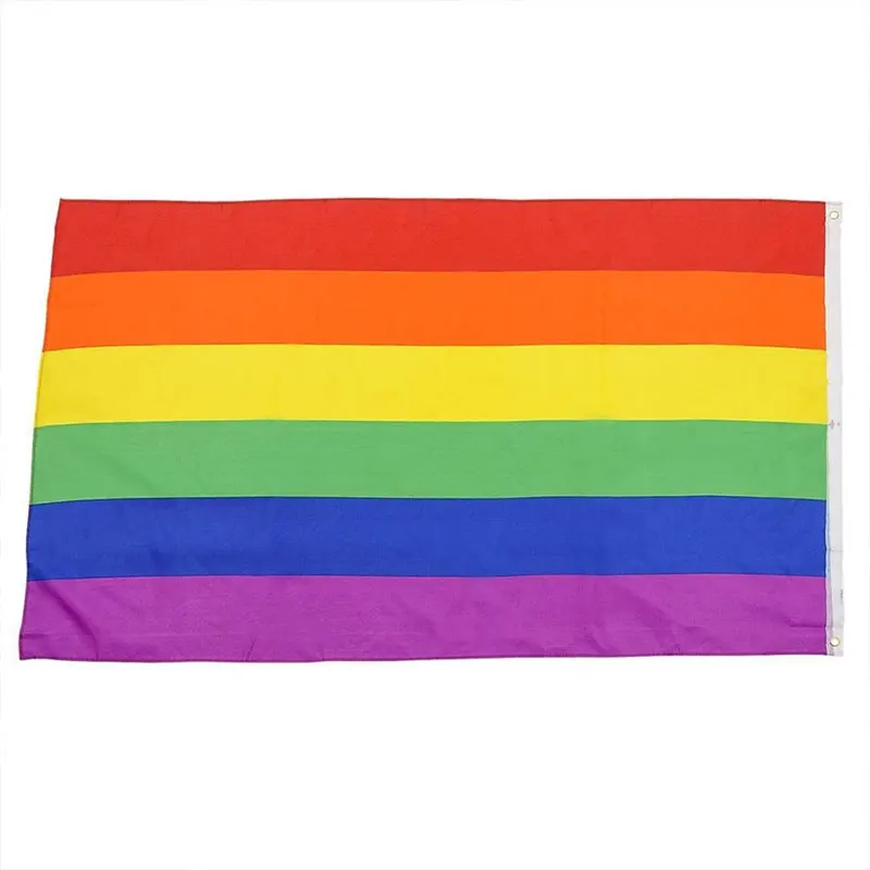 

Lightweight LGBT Flag Rainbow 3x5ft Light Weight for Gay Banner Lesbian Durability Rectangle for Bisexual Polyester