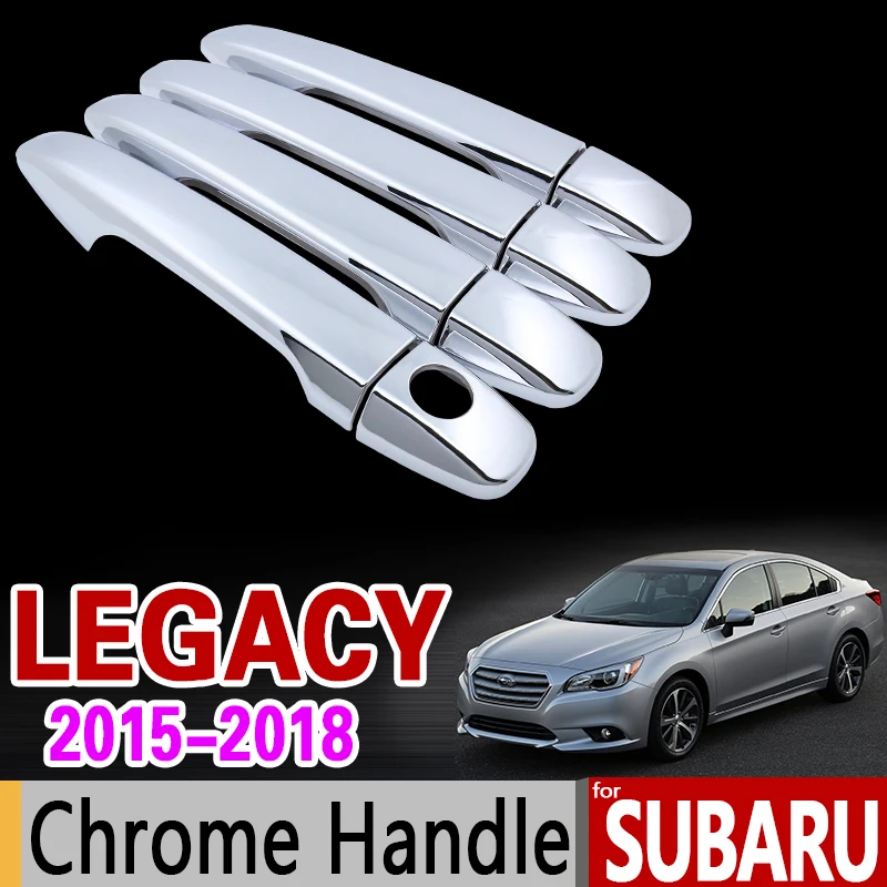 Для Subaru Legacy 2015 2016 2017 2018 Роскошная хромированная крышка для дверных ручек набор