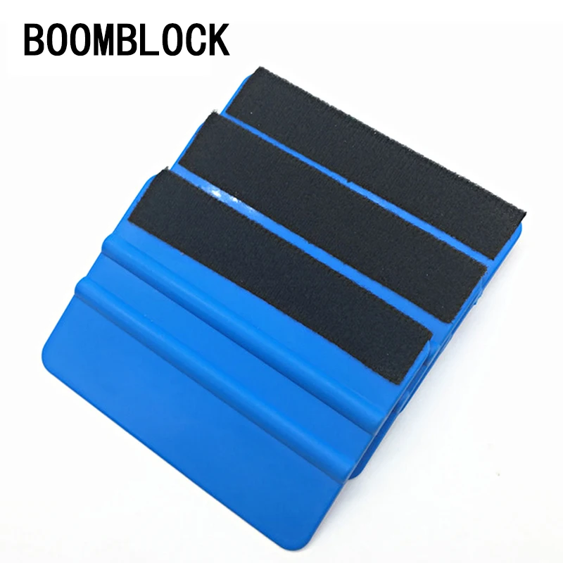 

1pcs 10cm*7.3cm Blue Scraper with felt edge Car tools For Nissan Qashqai Opel Astra J H Kia Ceed Sorento Skoda Octavia A5 A7 2