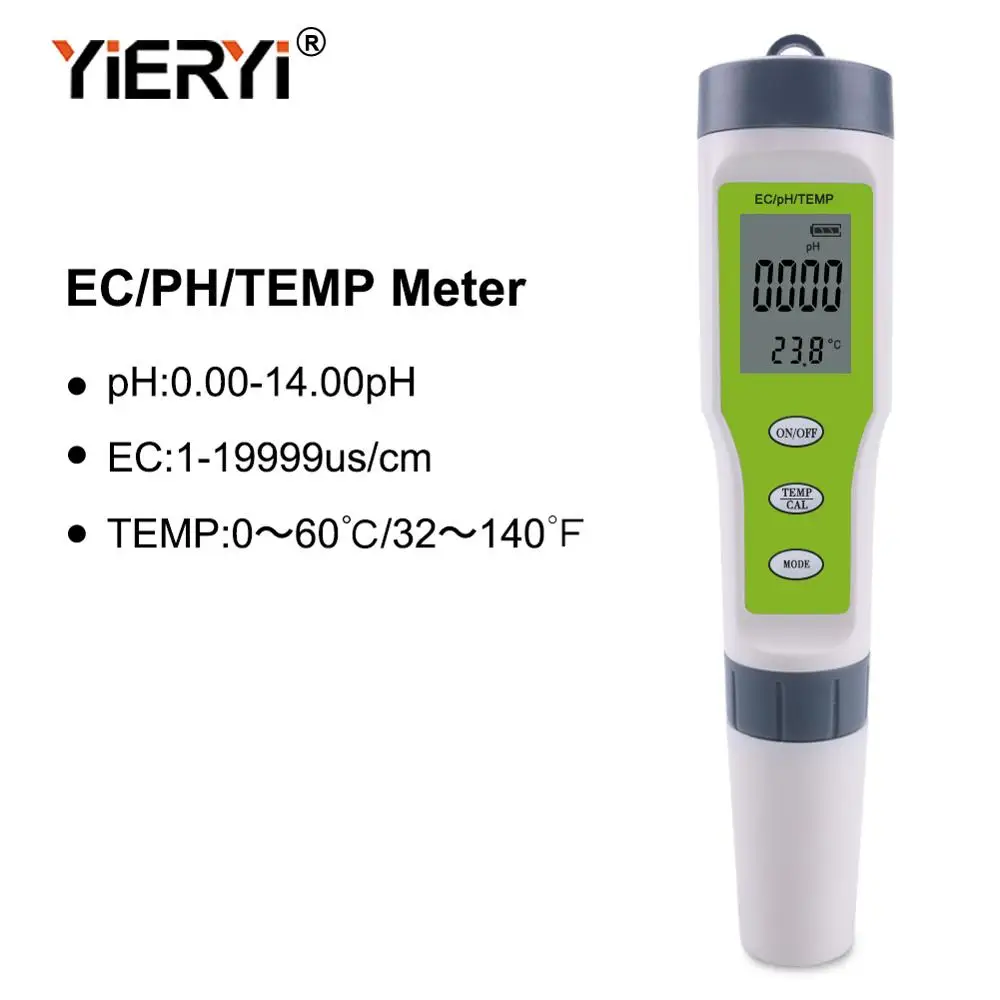yieryi New TDS PH Meter PH/TDS/EC/Temperature