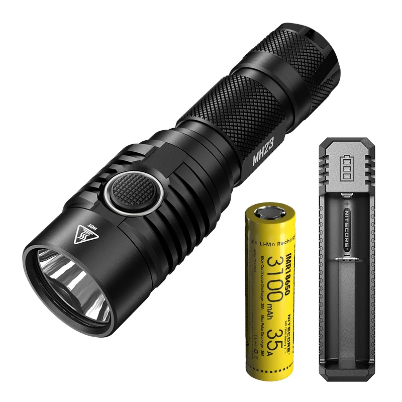 Nitecore MH23 ультра яркий ДАЛЬНОБОЙНЫЙ Прямая зарядка USB флэш-светильник нажатием одной кнопки Управление сильный светильник флэш-светильник - Испускаемый цвет: MH23xIMR 3100xUI1