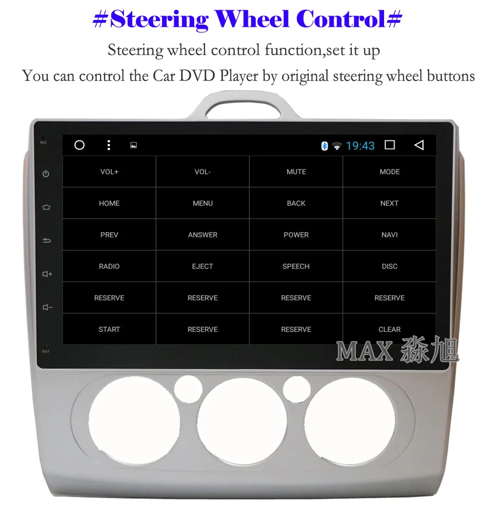 Perfect MAX GPS Navigation System Android 8.1 Car DVD Player For Ford Focus 2 3 2004-2011 Car Radio RDS 4G WiFi Bluetooth Call/Music Map 10