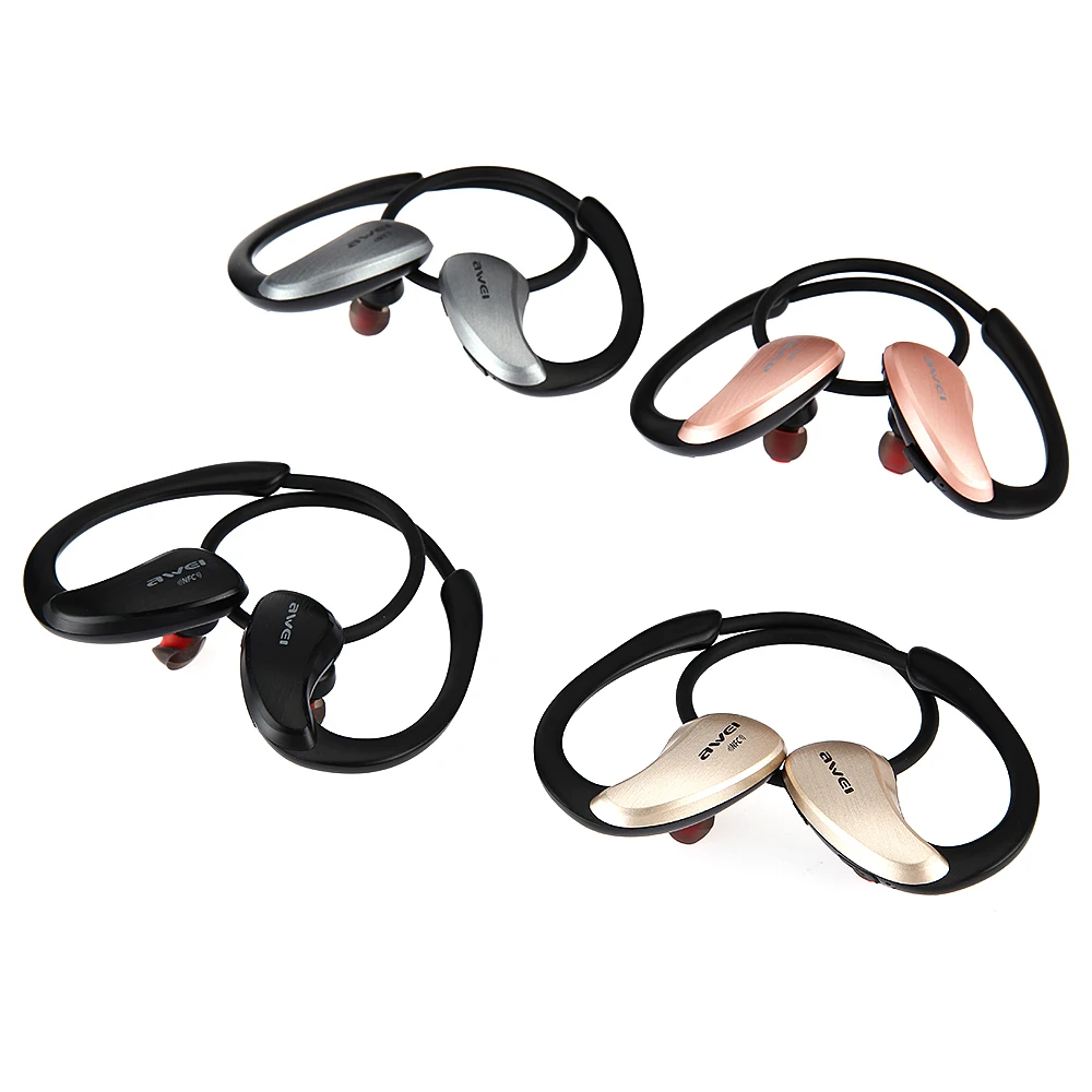 New Awei A885BL APR-X HiFi Music Sport Earphones IPX4 Waterproof Bluetooth Support NFC CVC Noise Reduction Microphone Headphones