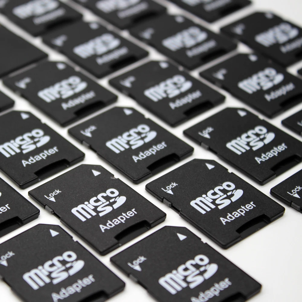 

50PCS/Lots High Quality Flash MIcrosd Card Reader TF Card Mini SD Memory Card Adapter Convert into SD Card Micro For PC
