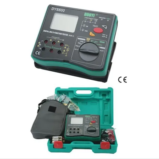 Hot sale DY5500 Insulation Tester+Earth Tester Meter+Voltmeter+Phase Indicator 4 in 1in Voltage