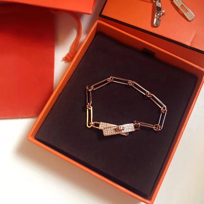 

New 2019 Brand 925 Sterling Silver Jewelry For Women Twist Lock Bracelet Lock Chain Bracelet 925 Silver Party Bangle Jewelry