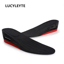 2 слоя стелс регулируемые увеличенные стельки для мужчин и женщин обувь коврик увеличенная Высота стельки черный воздушный подушки колодки с подъемом каблук