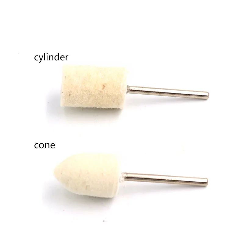 10 шт. шерстяной войлок монтируемый полировка высокая яркость колесо Dremel
