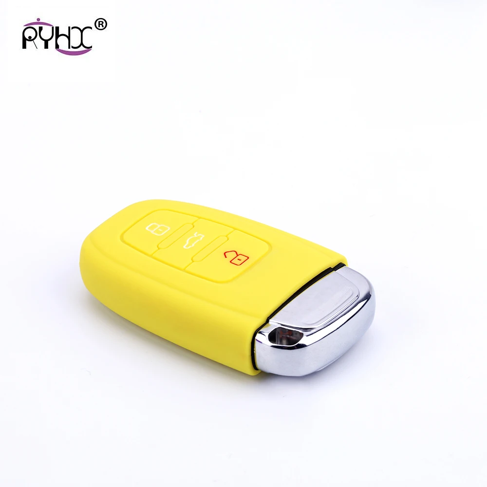2019 New Car Key Cover Silicone Flip Smart Remote Holder Case Fob for AUDI A2 A3 A4 A6 Q7 R8 88 XR657 Accessories | Автомобили и