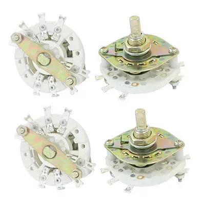 

4PCS Band Channael Rotary Switch 2P3P 2 Pole 3 Position Single Deck