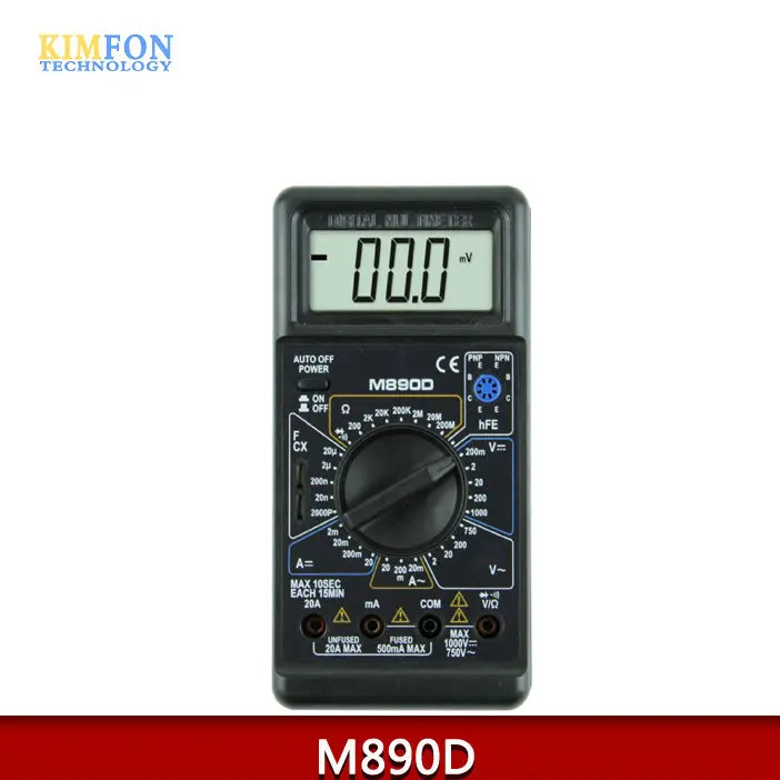 

DHL Fedex 20pcs/lot DT890D Self-recover Protection Digital Multimeter
