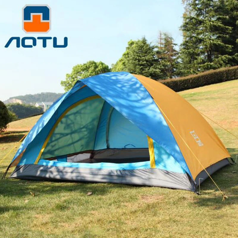 

Outdoor Portable 2person Double Layer Rest Travel Camping Tent Windproof Waterproof Anti UVcamping hiking Travel Beach Play Tent