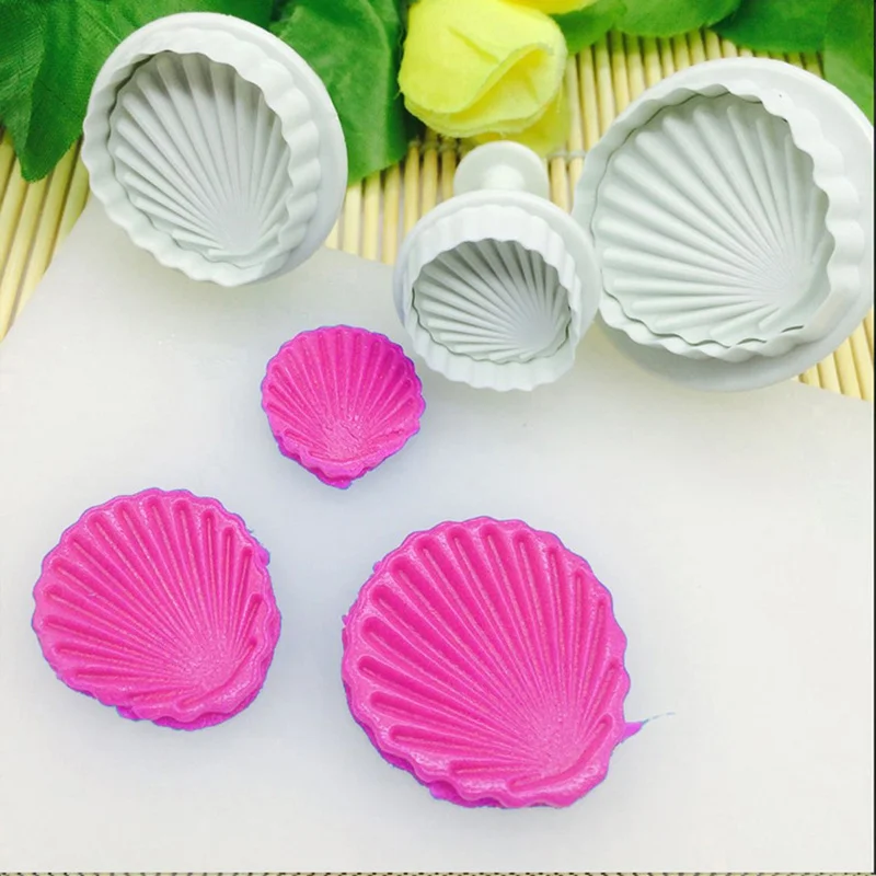 

3pcs / Set White Big Famous Sea Shape Handbags 3D Fondant Cake Mold Equipment Tools and Accessories Baking Mold Chocolate Mold