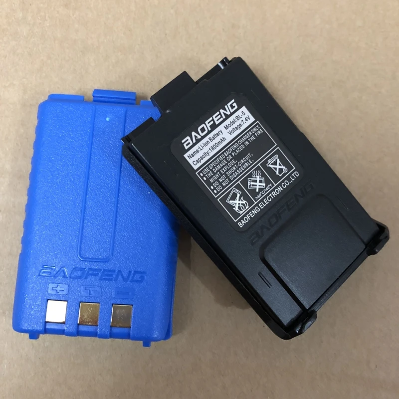 

UV-5R walkie talkie BL-5 model 1800mAh black color UV-5RE battery Camouflage UV-5RA battery