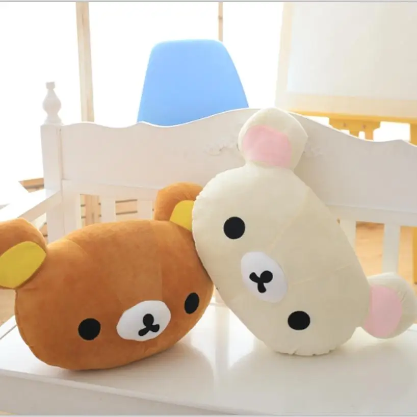 

New 50*30cm Kawaii Big Brown Japanese Style Rilakkuma Plush Toy Teddy Bear Stuffed Animal Doll Birthday Gift