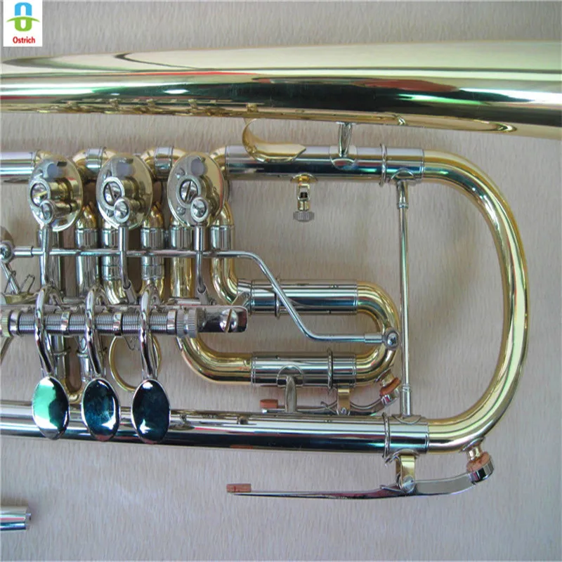 Страусиный студенческий Bb профессиональный труба хороший фосфорный бронзовый корпус, музыкальный стенд и чистящий набор