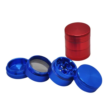 

HORN Dia.30MM 4 Layers Herb Spice Grinder Grass Tobacco Aluminum Grinder Diamond Cut Teeth Herb Crusher Hand Smoking Miller