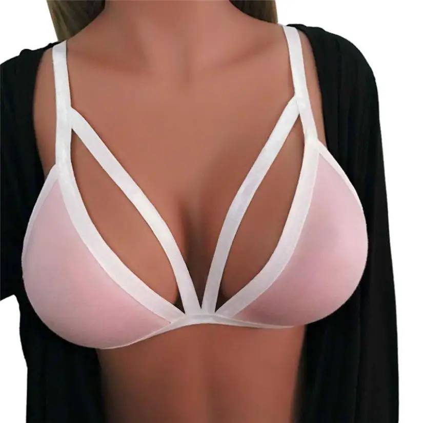 New Hot Style Women Sexy Sheer Bra Top Seamless Bralette Transparent
