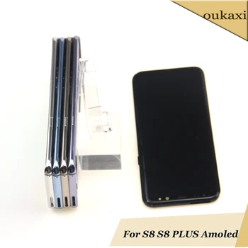 

Display for S8 LCD +Frame Replacement for SAMSUNG Galaxy S8 G950 G950F Display S8 Plus G955 G955F Touch Screen