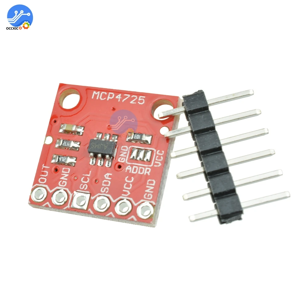Модуль макетной платы MCP4725 I2C DAC 12 бит IIC интерфейсный модуль цифровой