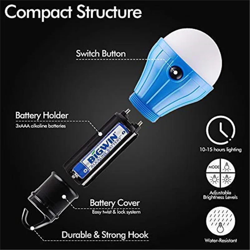 Светодиодный GLE тент светильник lanterna крюк вспышка светильник Легковесный фонарь лампа мини компактный походный светильник Ночной рыболовный светильник Luz linterna светодиодный