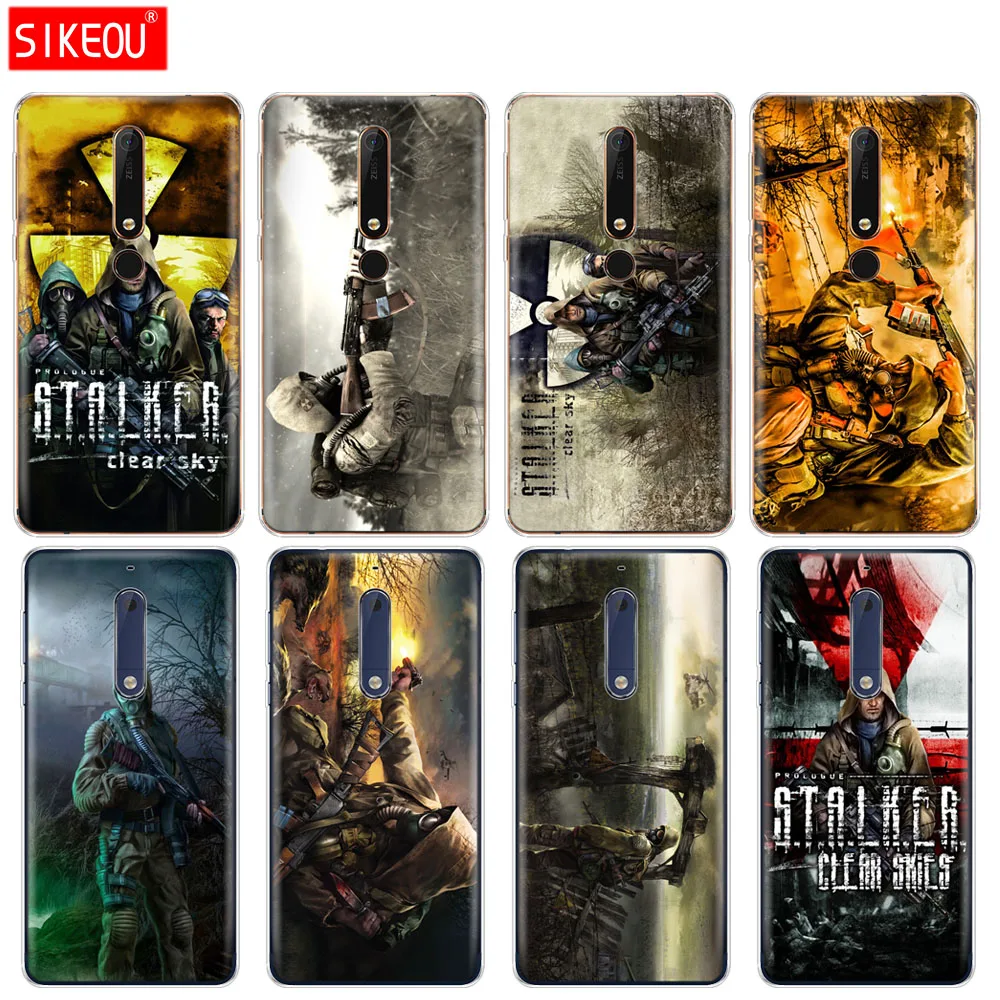 Силиконовый чехол для телефона Nokia 5 3 6 7 PLUS 8 9 /Nokia 1 2 2018 stalker clear sky Game Fashion|Бамперы| |