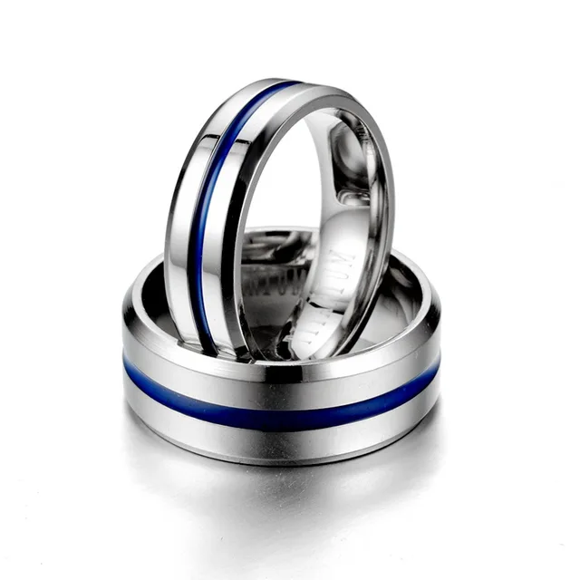 Bague De Fiançailles Ou Alliance Titane Solide Striée - Modèle Unisexe 0321M - Neuf