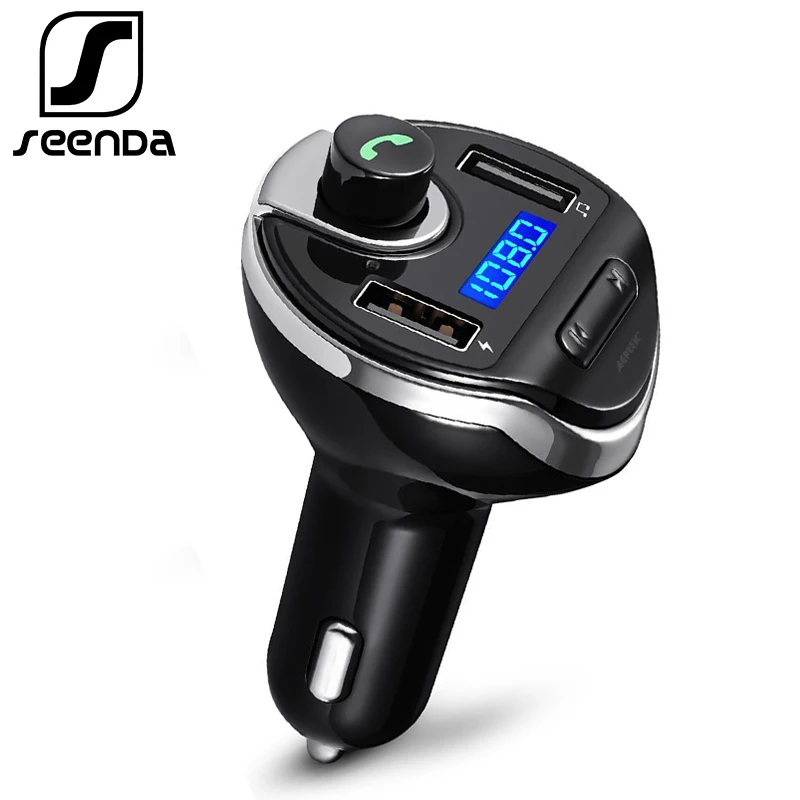 SeenDa 30W зарядное устройство для автомобиля с двумя портами USB Bluetooth Автомобильный fm