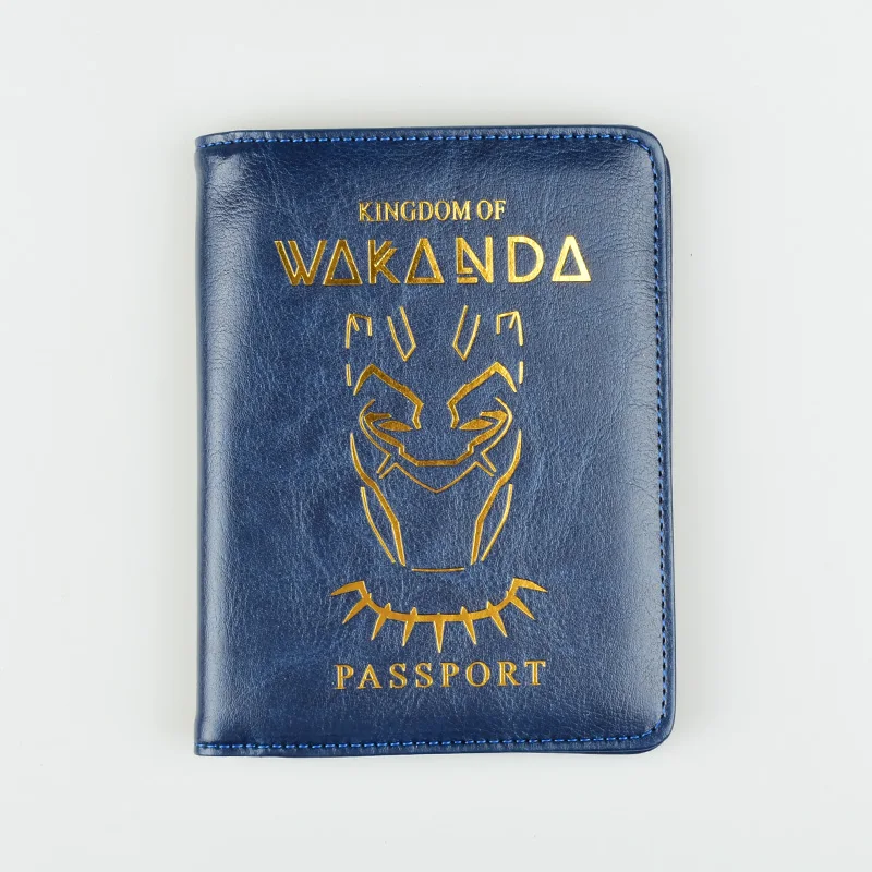 HEQUN Panther Wakanda Обложка для паспорта для женщин Rfid из искусственной кожи удостоверения кредитные карты держатель для паспорта кошельки для мужчин дорожный органайзер для паспорта