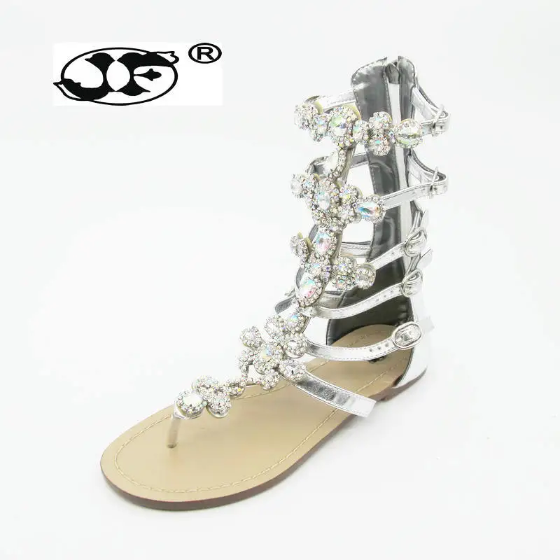 2018 New Bohemian Women Sandals Crystal Flat Heel Sandalias Rhinestone Chain Women Shoes Thong Flip Flops Sapatos woman new bohemian women sandal flat heel sandalias thong flip flops sapatos rhinestones chains thong gladiator casual sandals fashion