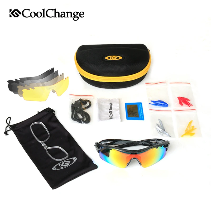 CoolChange поляризационные спортивные солнцезащитные очки велосипедные для горного
