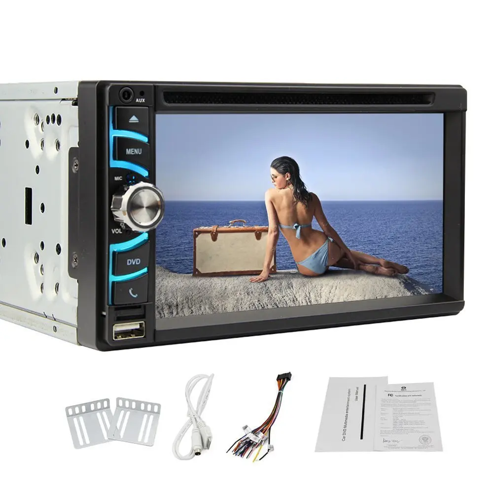 6.5 inch 2 DIN Universal Car Stereo Radio HD Muti touch Screen Car DVD