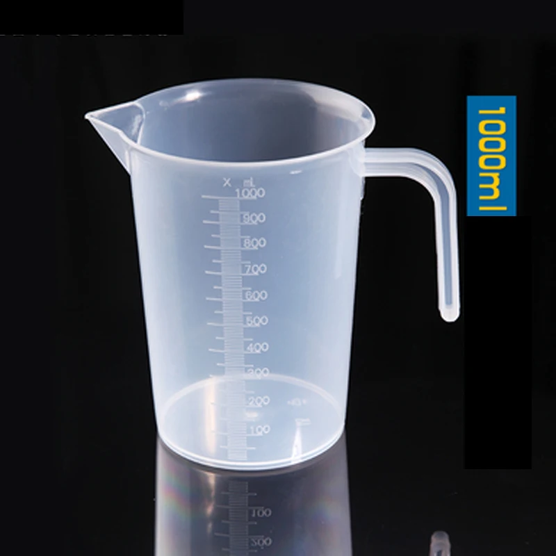 1 Набор(250 мл, 500 мл, 1000 мл, 2000 мл) пластиковая измерительная чашка с ручкой пищевой полипропилен школьная лаборатория кухонные принадлежности