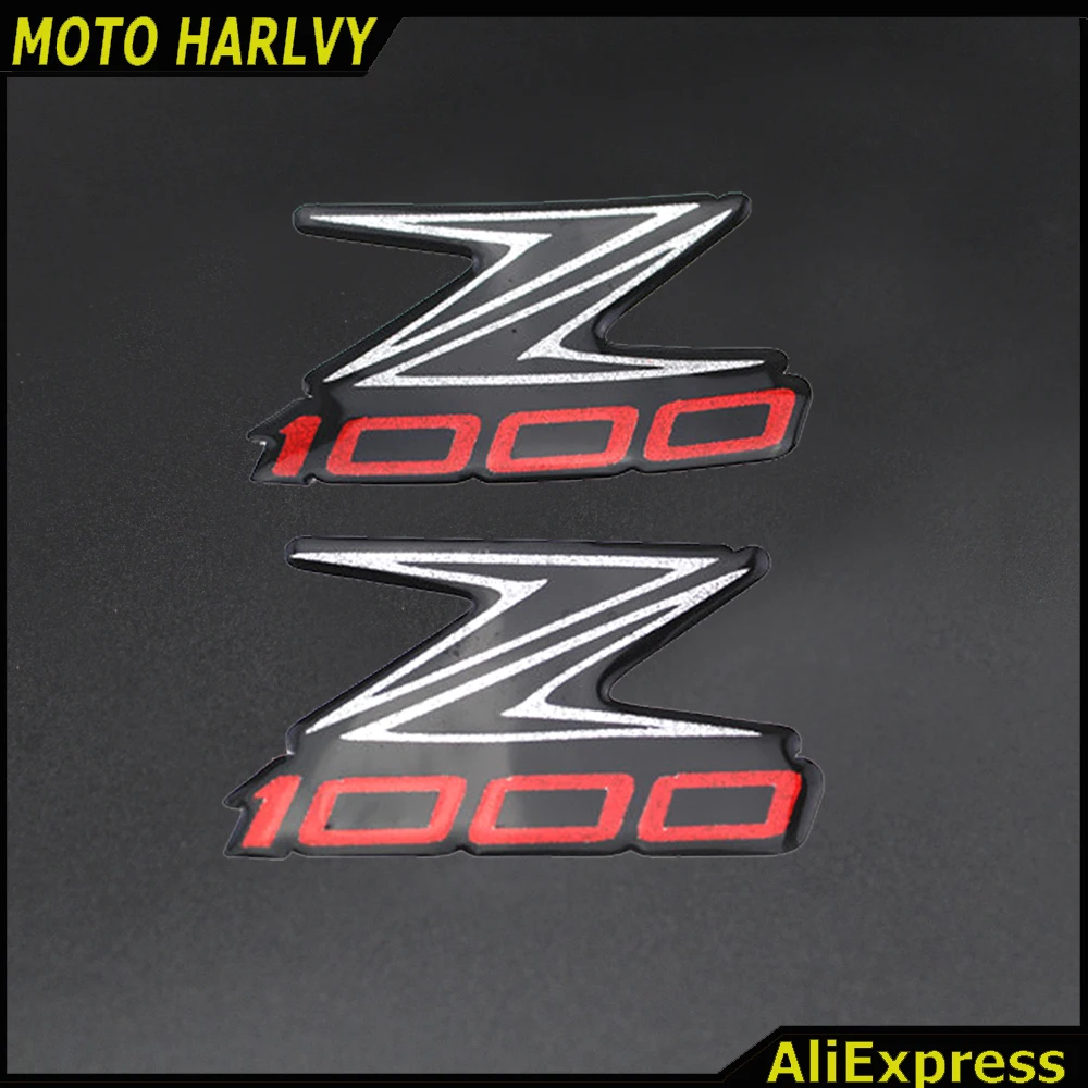 

Black Carbon Motorcycle Emblem Badge Decal 3D Tank Wheel Logo "Z1000" Sticker For KAWASAKI Z1000