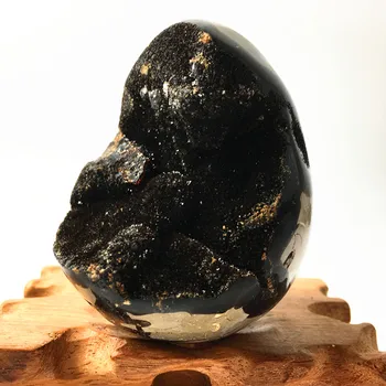 

365g beautiful dragon septarian geode egg home decoration hight quality Christmas gift