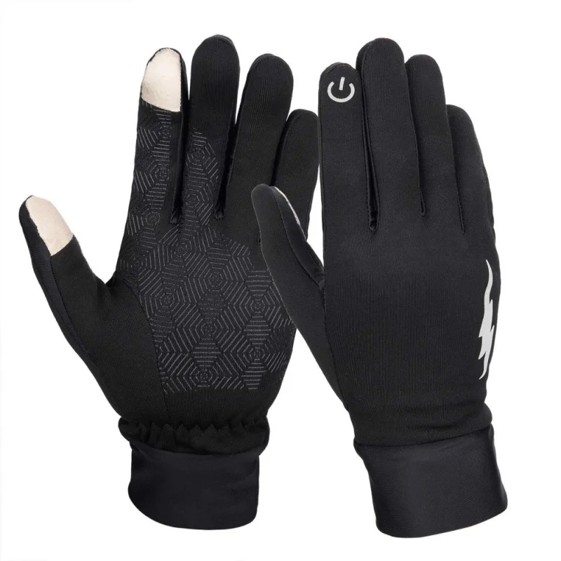 Полезные женские и мужские спортивные рукавицы зимние теплые перчатки с сенсорным экраном для бега и велоспорта