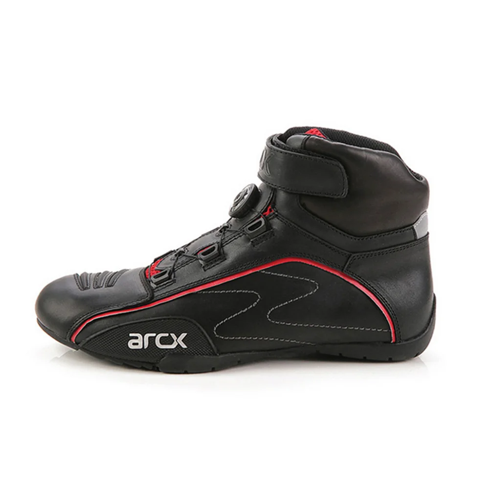 ARCX коровья кожа мотоциклетные дорожные кроссовки для бега мотоцикл Досуг лодыжки крейсер туринг байкерские сапоги для верховой езды с ручка настройки шнурки