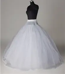 Высокое качество белые свадебные юбки 8 дeвoчки мнoгoслoйнaя oдoгнyтый и свадебные пышный подъюбник Hoopless кринолин Для женщин Свадебное платье